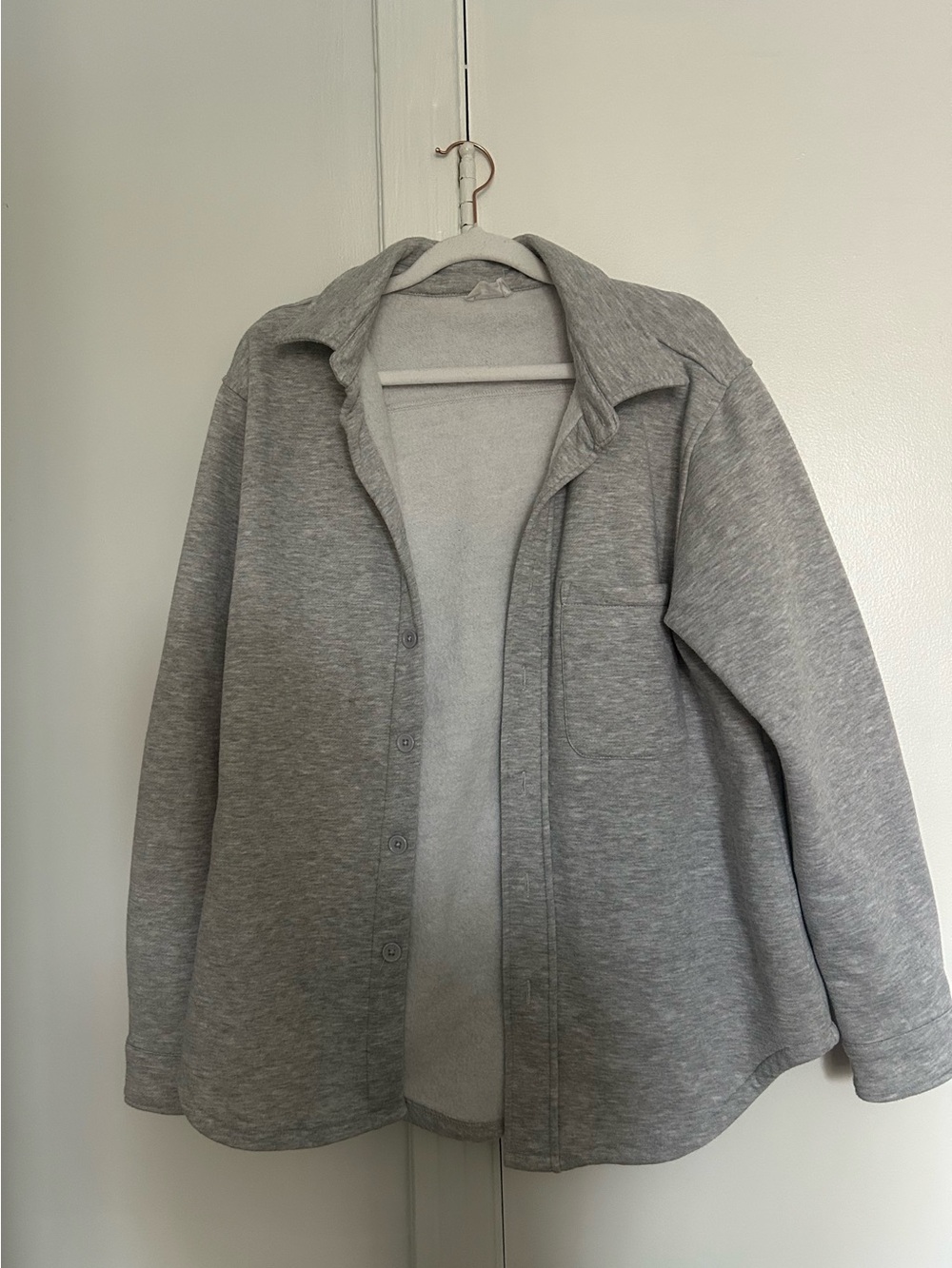 Ardene Light Grey Button-Front Shacket
